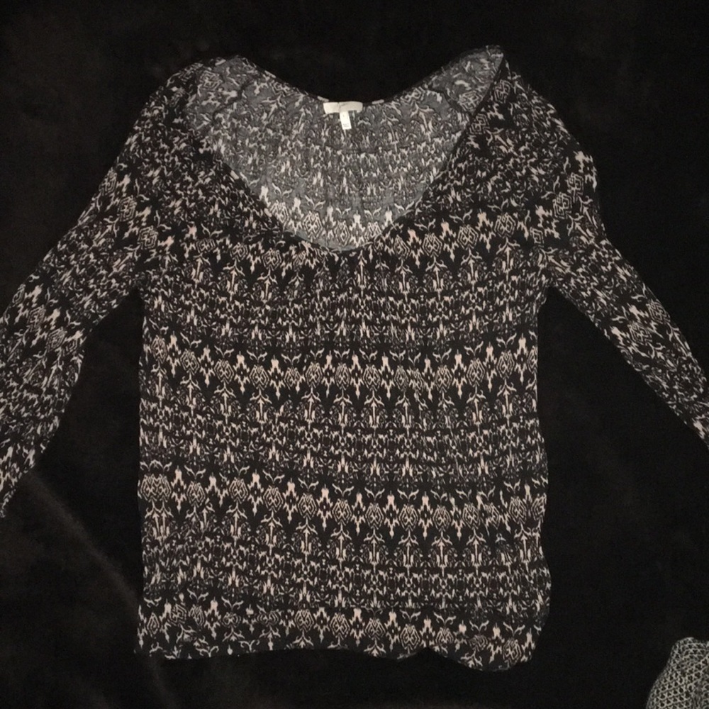 Joie Black and Tan blouse